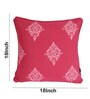 Pink Traditional Cotton 18 x 18 Inches Cushion Covers (Set of 2)