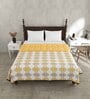 Yellow Cotton Traditional 200 GSM King Bed Dohar