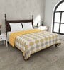 Yellow Cotton Traditional 200 GSM King Bed Dohar