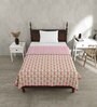 Pink Cotton Traditional 220 GSM Double Bed Dohar