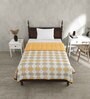 Yellow Cotton Traditional 220 GSM Double Bed Dohar