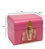 Pink Metal Dreamer Chest Jewellery Organiser