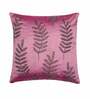 Pink Embroidered ( Set of 2 ) Cushion covers 16x16 Inch Alina decor