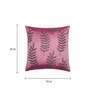 Pink Embroidered ( Set of 2 ) Cushion covers 16x16 Inch Alina decor