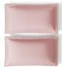 Pink Embroidered 210 TC Cotton King Sized Bedsheet with 2 Pillow Covers