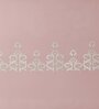 Pink Embroidered 210 TC Cotton King Sized Bedsheet with 2 Pillow Covers