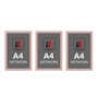 Pink Engineered Wood (Set of 3) Art Panels