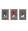 Pink Engineered Wood (Set of 3) Art Panels