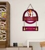 Pink Engineered Wood Wall Hanging