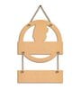 Pink Engineered Wood Wall Hanging