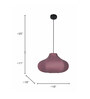 Newton Pink Fabric Hanging Light