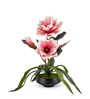 Pink Faux Leather Magnolia Serenade Arrangement Pot With Flower