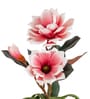 Pink Faux Leather Magnolia Serenade Arrangement Pot With Flower