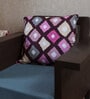 Pink Geometric 100% Cotton 16 x 16 Inches Cushion Cover