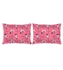 Pink Floral 104 TC Cotton Queen Sized Bed Sheets with 2 Pillow Covers