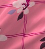 Pink Floral 104 TC Cotton Queen Sized Bed Sheets with 2 Pillow Covers