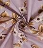 Pink Floral 130 TC Poly Cotton Queen Sized Bed Sheets with 2 Pillow Covers