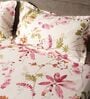 Pink Floral 144 TC 100% Cotton Double Bedsheet with 2 Pillow Covers