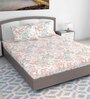 Multicolor Floral 144 Tc Cotton King Size Bedsheet With 2 Pillow Covers