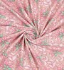 Pink Floral 144 TC Cotton King Bedsheet and 2 Pillow Cover