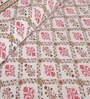 Pink Cotton Floral 150 Tc Double Reversible Bed Bedsheet With 2 Pillow Covers