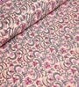 Pink Floral 144 TC Cotton King Bedsheet and 2 Pillow Cover