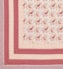 Pink Floral 144 TC Cotton King Bedsheet and 2 Pillow Cover