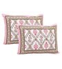 Pink Cotton Floral 150 Tc Double Reversible Bed Bedsheet With 2 Pillow Covers