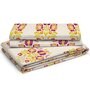 Pink Floral 144 TC Cotton King Sized Bed Sheets with 2 Pillow Covers