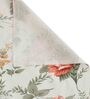 Pink Floral 144 TC Cotton Single Bed Sized Bed Sheets With 1 Pillow Cover