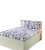 Pink Cotton Floral 180 TC King Size Bedsheet with 2 Pillow Covers
