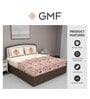 Pink Floral 180 TC Cotton King Sized Bed Sheets with 2 Pillow Covers