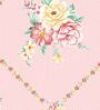 Pink Floral 180 TC Microfiber Double Queen Bedsheet With 2 Pillow Covers