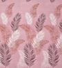 Pink Floral 180 TC Microfiber Single Bedsheet With 1 Pillow Cover