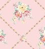 Pink Floral 180 TC Microfiber Single Bedsheet With 1 Pillow Cover