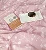 Pink Floral 200 TC Cotton King Sized Bedsheet with 2 pillow cover