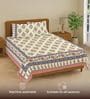 Pink Floral 240 TC Cotton King Sized Bedsheet with 2 Pillow Covers