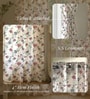 Pink Cotton Floral 7 Ft Eyelet Door Curtains (Set Of 2)