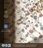 Pink Cotton Floral 7 Ft Eyelet Door Curtains (Set Of 2)