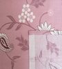 Pink Floral 290 TC Cotton Single Bed Size Flat Sheet With 1 Pillow Cover Threads Flora Collection