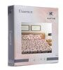 Pink Floral 300 TC Cotton Blend King Sized Fitted Bed Sheets with 2 Pillow Covers
