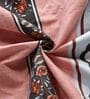 Pink Floral 300 TC Cotton Blend Double King Size Bedsheet with 2 Pillow Covers