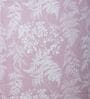 Pink Floral 400 TC Cotton Queen Size Fitted Bedsheet With 2 Pillow Covers