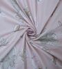 Pink Floral 400 TC Cotton Queen Size Fitted Bedsheet With 2 Pillow Covers
