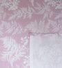 Pink Floral 400 TC Cotton Queen Size Flat Bedsheet With 2 Pillow Covers