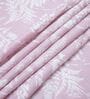 Pink Floral 400 TC Cotton Queen Size Flat Bedsheet With 2 Pillow Covers