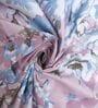Pink Floral 400 TC Cotton Superking Size Bedsheet With 2 Pillow Covers Threads Nature Collection