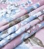 Pink Floral 400 TC Cotton Superking Size Bedsheet With 2 Pillow Covers Threads Nature Collection