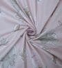 Pink Floral 400 TC Cotton Superking Size Fitted Bedsheet With 2 Pillow Covers