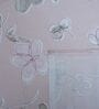 Pink Floral 400 TC Cotton Superking Size Fitted Bedsheet With 2 Pillow Covers